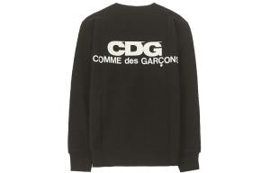 Свитшот Comme Des Garcons с принтом логотипа CDG, черный