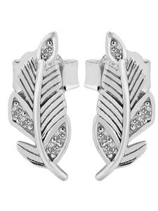 Adeliás Женские серьги - серьги-гвоздики из серебра 925 пробы с кубическим цирконием в серебряной оправе
