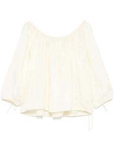 Блузка с открытыми плечами PNK, желтый