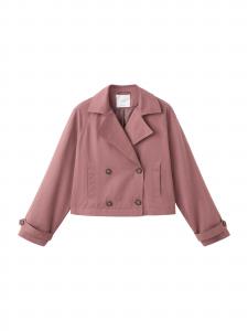 MANGO TEEN Межсезонное пальто 'Rosa' в приглушенно-розовом цвете