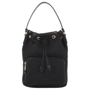 PRADA Тканевая ведро сумка Сумка через плечо Кроссбоди Женская черная сумка