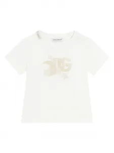 Футболка с логотипом Dolce & Gabbana Kids, белый