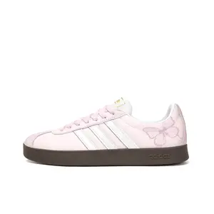 Adidas Neo Кроссовки для скейтбординга VL Court 2.0 Moon Mist Yedo с противоскользящим износостойким низким верхом, унисекс, светло-розовые