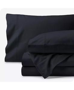 Комплект простыней из органической фланели King Bare Home, синий