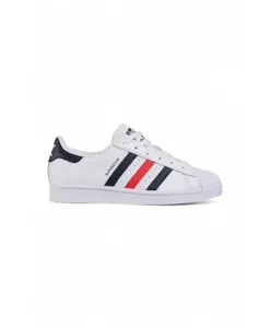 Классические кожаные кроссовки с резиновой подошвой Adidas, белый