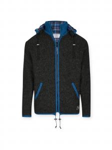 THC Natural Line Кардиган 'THC 808' в крапчатом черном цвете