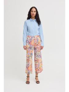 ICHI Повседневные брюки IHMARRAKECH свободного кроя, цвет Geranium Multi Ikat Aop