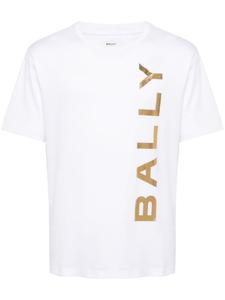 Bally футболка из органического хлопка с логотипом, белый