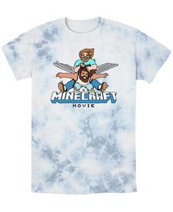 Мужская футболка с коротким рукавом по мотивам фильма Minecraft Крылатый Джейсон Fifth Sun, White blue