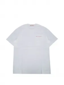 Футболка с нагрудным карманом Marni Kids, белый