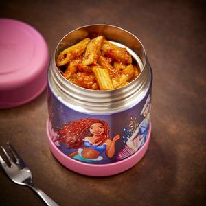 Термос FUNTAINER FOOD JAR DISNEY, термос для еды, можно мыть в посудомоечной машине, 1 шт., 0,3 л, сохраняет тепло 7 часов и холод 7 часов, герметичный и не протекает Thermos, Disney Little Mermaid