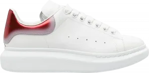 Кроссовки Alexander McQueen Oversized Sneaker 'Faded Heel - White Red', белый