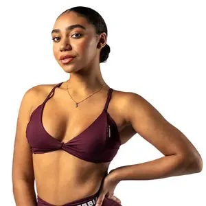 Спортивный бюстгальтер Nebbia Medium-support twist-knot 423 sports bra, фиолетовый