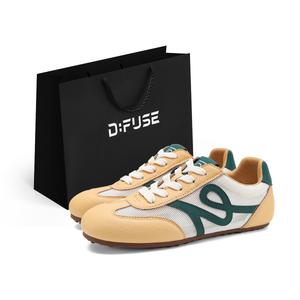 D:FUSE SCANDINAVIA Женские повседневные туфли D FUSE SCANDINAVIA с амортизацией, противоскользящие, износостойкие, легкие, низкие, желтые, цвет Yellow