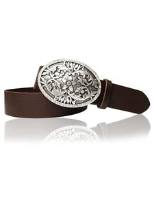 Ремень FRONHOFER Damen Trachtengürtel, темно-коричневый