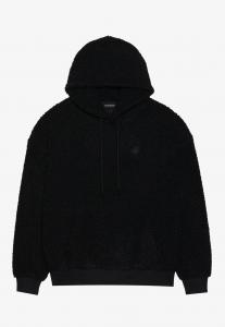 Флисовый джемпер TEDDY HOODIE Even&Odd, черный