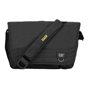 Плечевая сумка, кроссбоди из полиэстера черно-серого цвета мужская CAT