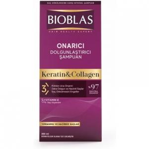 Шампунь против выпадения волос с коллагеном и кератином Bioblas