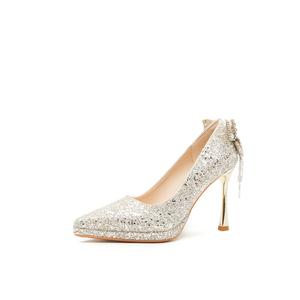 Женские туфли на тонком каблуке и высоком каблуке Zubumei, Champagne