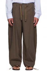 Sacai Коричневые хлопчатобумажные брюки, похожие на брюки пишущей машинки