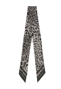 Шарф comma MIT LEO-PRINT, Schwarz/Black