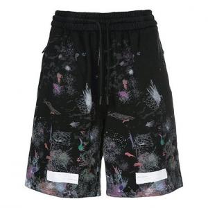 Шорты splash ink pattern printing shorts black Off-White, черный