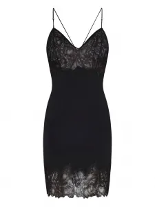 Кружевное платье мини Marble Amiri, черный