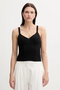 Хлопковая майка United Colors Of Benetton, черный