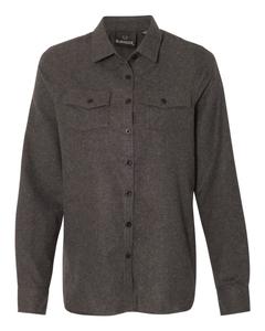 Женская однотонная фланелевая рубашка с длинным рукавом Burnside, цвет charcoal