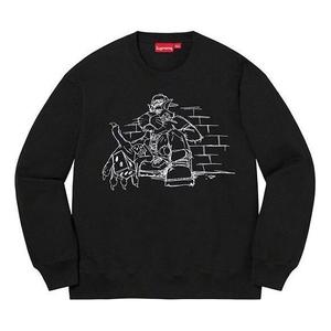 Свитер dice crewneck 'black white' Supreme, черный