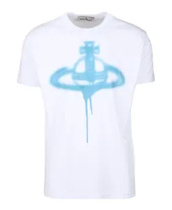 Хлопковая футболка с круглым вырезом Vivienne Westwood, белый