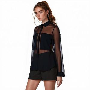 Рубашка с длинным рукавом и карманом Ro & De