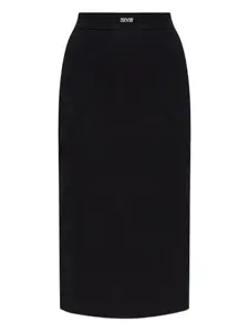 Юбка-карандаш с поясом Versace Jeans Couture, черный