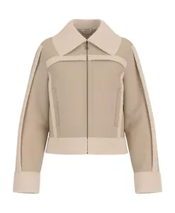 Бежевая куртка из овчины Guess, бежевый