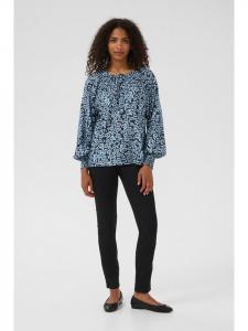 Kaffe Блузка черного/светло-голубого цвета