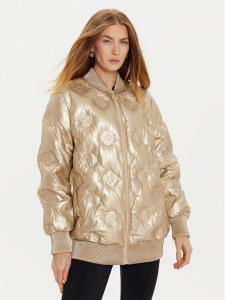 Куртка из искусственной кожи, стандартного кроя Guess, золотой