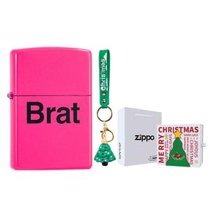 Популярная ветрозащитная зажигалка, подарочный набор ZIPPO, розовый christmas keychain gift box sets