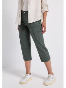 Тканевые брюки Street One, темно-зеленый