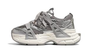 RENBEN Дышащие легкие утолщенные кроссовки на платформе для увеличения роста женские серые, цвет Gray