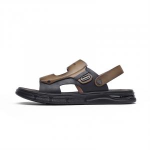 NAVIGARE Пляжные сандалии мужские черные серые хаки — черные хаки[Рекомендуем взять на размер больше], цвет Black Khaki[Consider 1 Size Up]