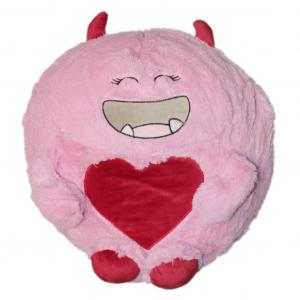 Мягкая подушка Monster, плюшевая детская подушка розового цвета, декоративная подушка с наполнителем для автомобильной подушки длиной около 45 см Haus und Deko