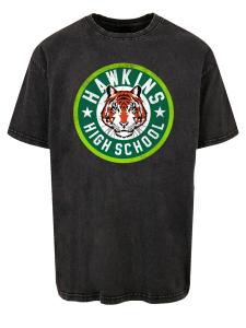 Рубашка F4NT4STIC Stranger Things Hawkins Netflix TV Series, пятнистый черный