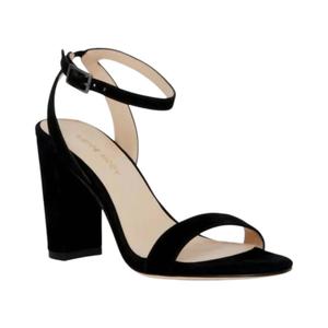 Женские туфли Zia на каблуках из черной детской замши PELLE MODA