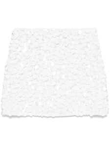 P.A.R.O.S.H. юбка мини с пайетками, белый
