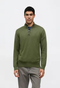 Вязаный джемпер с застежкой-молнией до середины груди Barbour, Winter Moss
