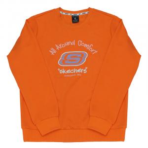 Skechers Свитшот женский Carrot Orange с круглой горловиной Moderate
