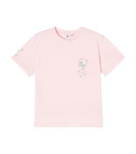 Футболка из хлопка с принтом Konges Sløjd, Chalk Pink