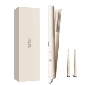 Плойка-выпрямитель сплинт с изогнутой формой для общежития двойного использования для завивки и выпрямления волос усилитель объема у корней high crown 721 AUX, белый