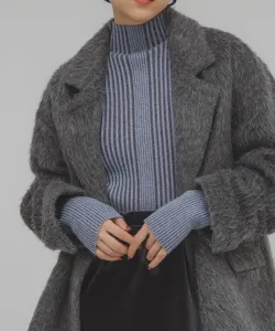 Illi Вязаный свитер с высоким воротником и ребристой отделкой Kbf, цвет Other Blues