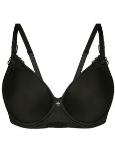 Бюстгальтер балконет Sassa Spacer BH mit Bügel Classic Look, черный